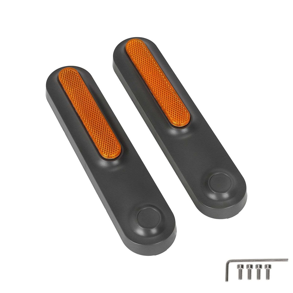 Priekinės šakės dekoratyviniai dangteliai su atšvaitais Xiaomi 4 Ultra (pilki)