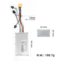 Dviejų valdiklių J&P 48V 25A A+B, ekrano ir laidų komplektas