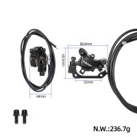 Hidraulinis stabdys NUTT Y5 dešinys su 2050 mm žarnele