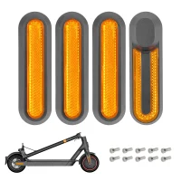 Dekoratyviniai dangteliai su atšvaitais Xiaomi M365 / 1S / Pro / Pro2 / Lite, 4 vnt. (geltoni)