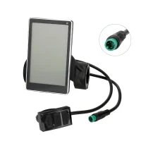 Spalvotas NFC ekranas e-dviračiui 24–60V su M5 jungtimi
