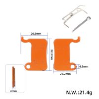 Keraminės stabdžių trinkelės Xtech / Xiaomi 3 (oranžinės)