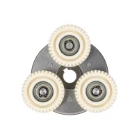 Reduktoriaus komplektas: 3 nailoniniai krumpliaračiai 36T + sankaba 88 mm (kairė)