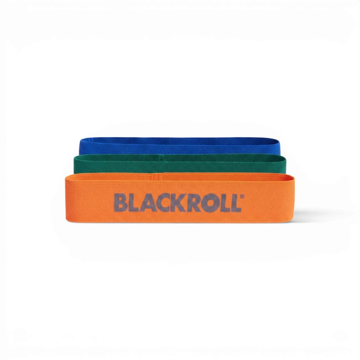 BLACKROLL LOOP BAND rinkinys – oranžinė, žalia, mėlyna