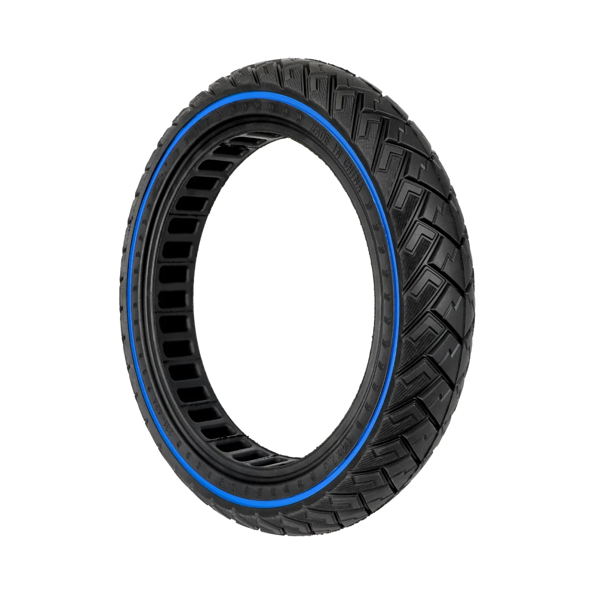 Pilnavidurė off-road padanga 14x2.5 su mėlyna juosta