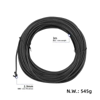 Silikoninis laidas 16 AWG, 30 m (juodas)