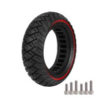 Pilnavidurė off-road padanga 10x3 (255x80) su raudonu žiedu + 6 varžtai