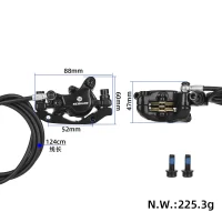 Priekinis hidraulinis diskinis stabdys Kukirin G3 Pro