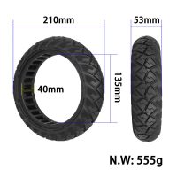 Pilnavidurė off-road padanga 8.1x2.0 Xiaomi 4 Go / Ninebot E (juoda)