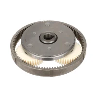 Reduktoriaus komplektas: 3 nailoniniai krumpliaračiai 36T, žiedas 90 mm, saulės krumpliaratis 18 mm, sankaba 88 mm (kairė)