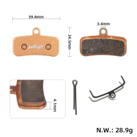 Sukepintos stabdžių trinkelės Shimano ZEE M640 (bronzinės)