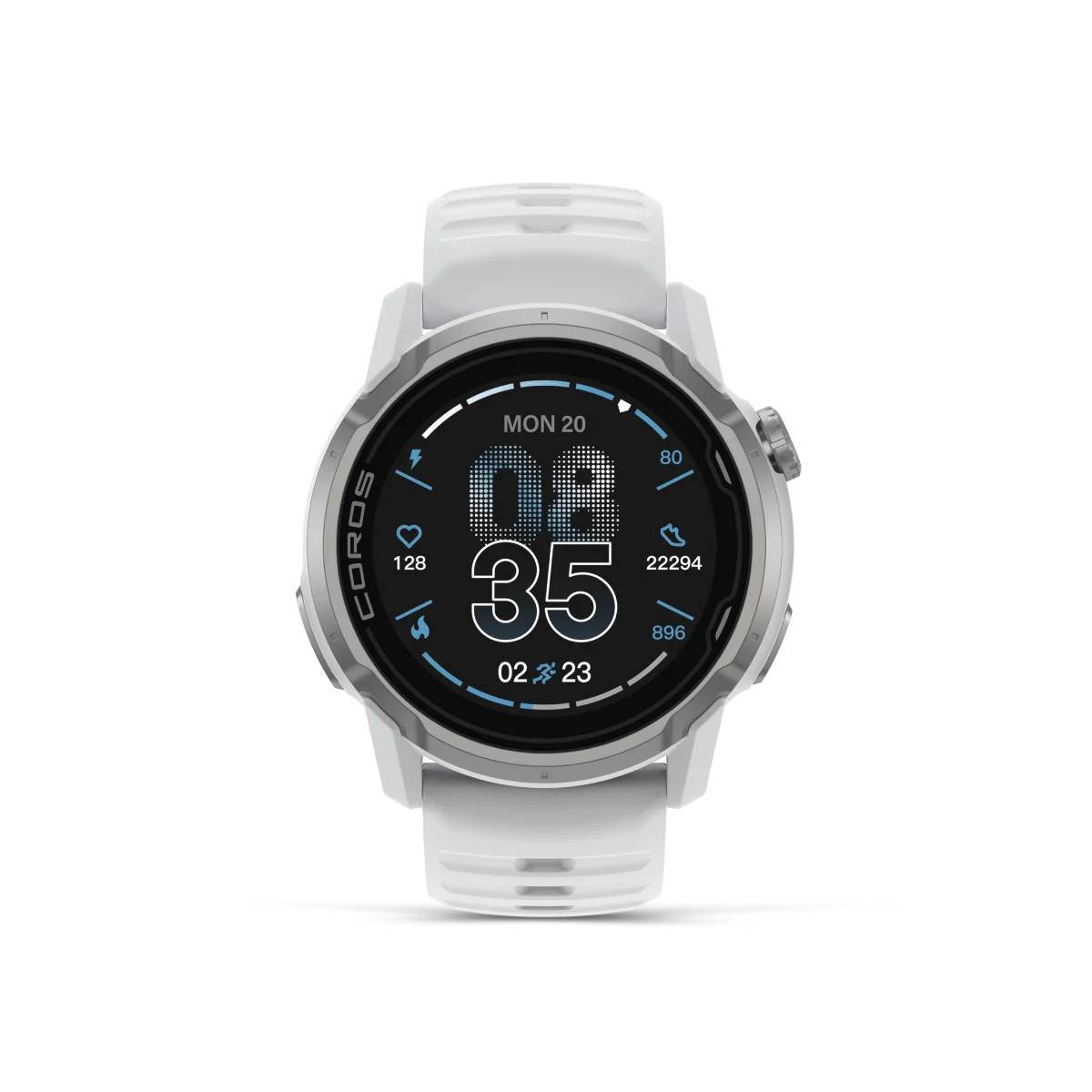 COROS APEX 4 GPS Outdoor Watch - 46 mm balta