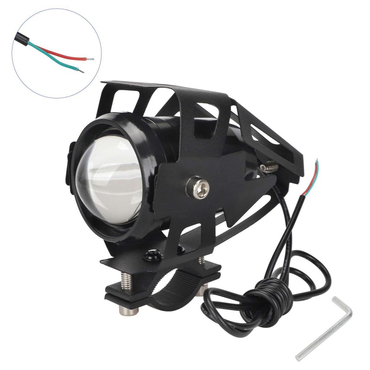 Priekinis LED žibintas U5 e-dviračiui / Kugoo M4