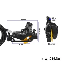 Kairysis priekinis 4 stūmoklių hidraulinis stabdys NUTT Kukirin (1350 mm)