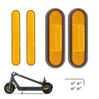 Dekoratyviniai dangteliai su geltonais atšvaitais Segway Max G30 (pilki)
