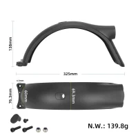 Galinis sparnas su varžtais ir kabliais Xiaomi Elite (originalas)