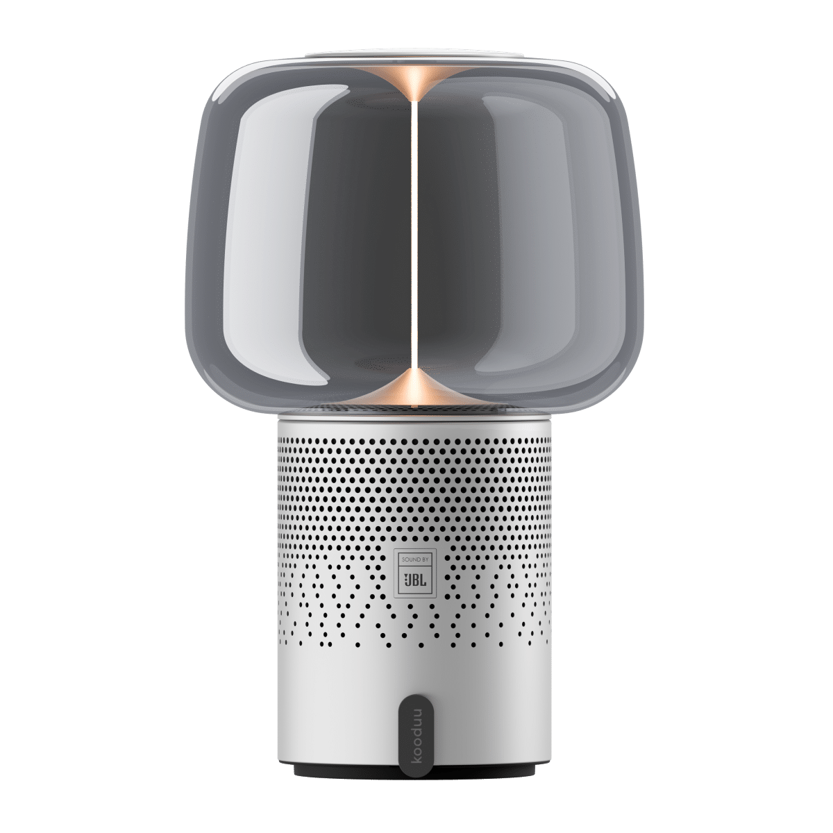 KOODUU SOUND BY JBL Serena Play kolonėlė/šviestuvas su JBL Frosted, Silver