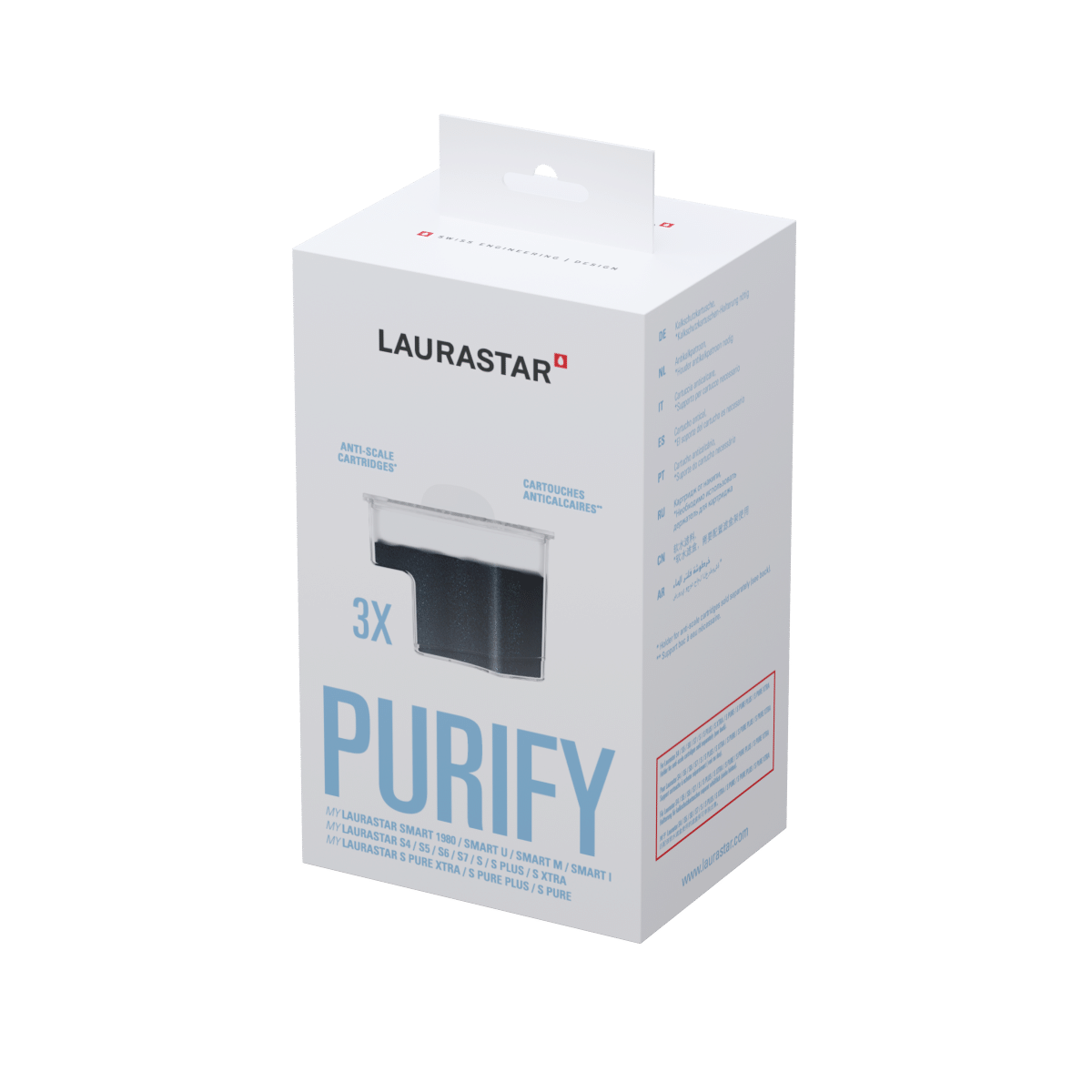 LAURASTAR SMART nukalkinimo filtrai 3 vnt.