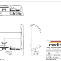 MEDICLINICS M17ACS Speedflow rankų džiovintuvas, Satinas