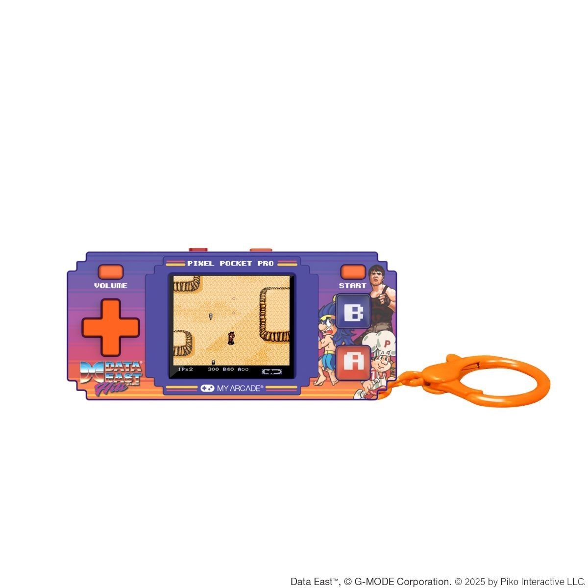 MY ARCADE PIXEL POCKET PRO DATA EAST HITS nešiojama žaidimų konsolė 28 žaidimai viename