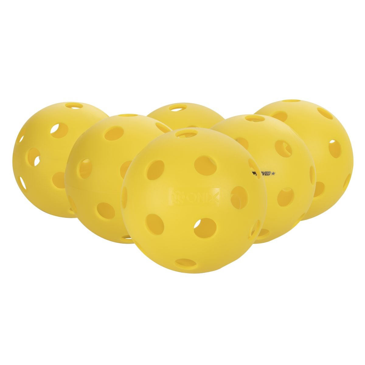 Onix Fuse vidaus Piklbolo kamuoliukai, 6 vnt. geltona
