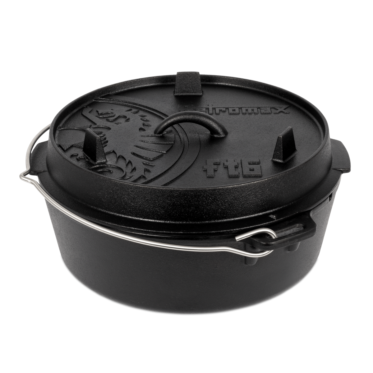 PETROMAX ketaus puodas Dutch Oven ft6 su plokščiu dugnu 5,5l