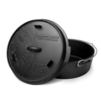 PETROMAX ketaus puodas Dutch Oven ft6 su plokščiu dugnu 5,5l