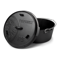 PETROMAX ketaus puodas Dutch Oven ft9 su plokščiu dugnu 7,5l