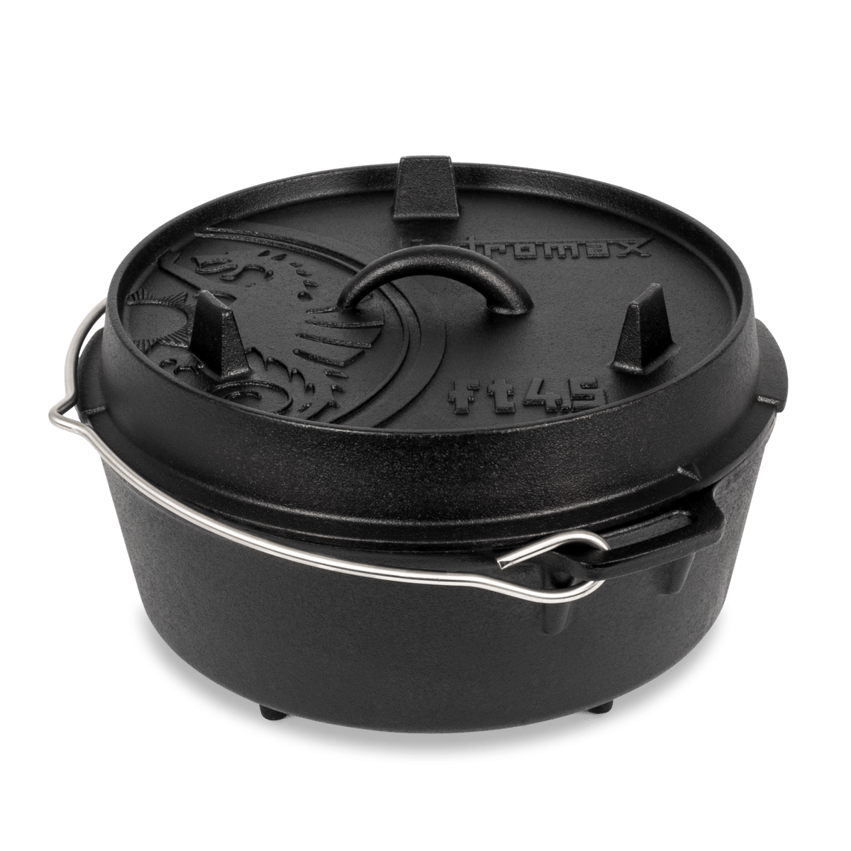 PETROMAX ketaus puodas Dutch Oven su kojelėm ft4.5, 3,5l