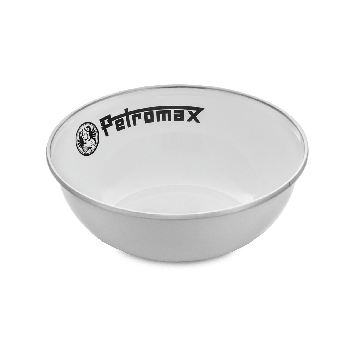 PETROMAX emaliuoto plieno dubenėlis, baltas, 2vnt, 1l