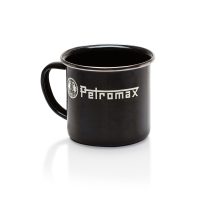 PETROMAX emaliuoto plieno puodelis, juodas