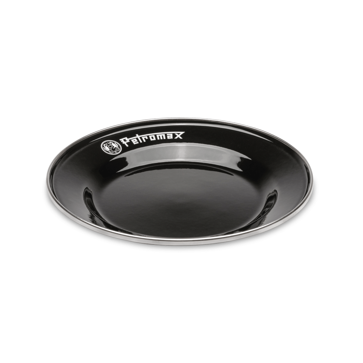 PETROMAX emaliuoto plieno lėkštės, juodos, 2vnt, 18cm
