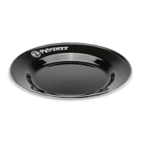 PETROMAX emaliuoto plieno lėkštės, juodos, 2vnt, 22cm