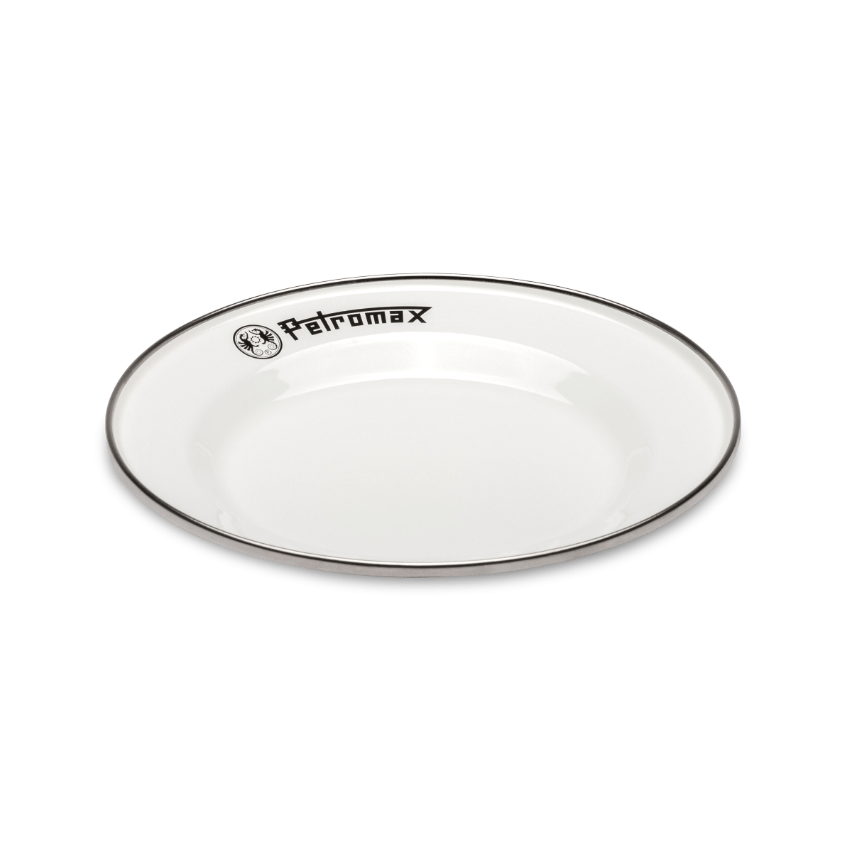 PETROMAX emaliuoto plieno lėkštės, baltos, 2vnt, 18cm