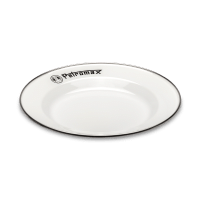 PETROMAX emaliuoto plieno lėkštės, baltos, 2vnt, 22cm