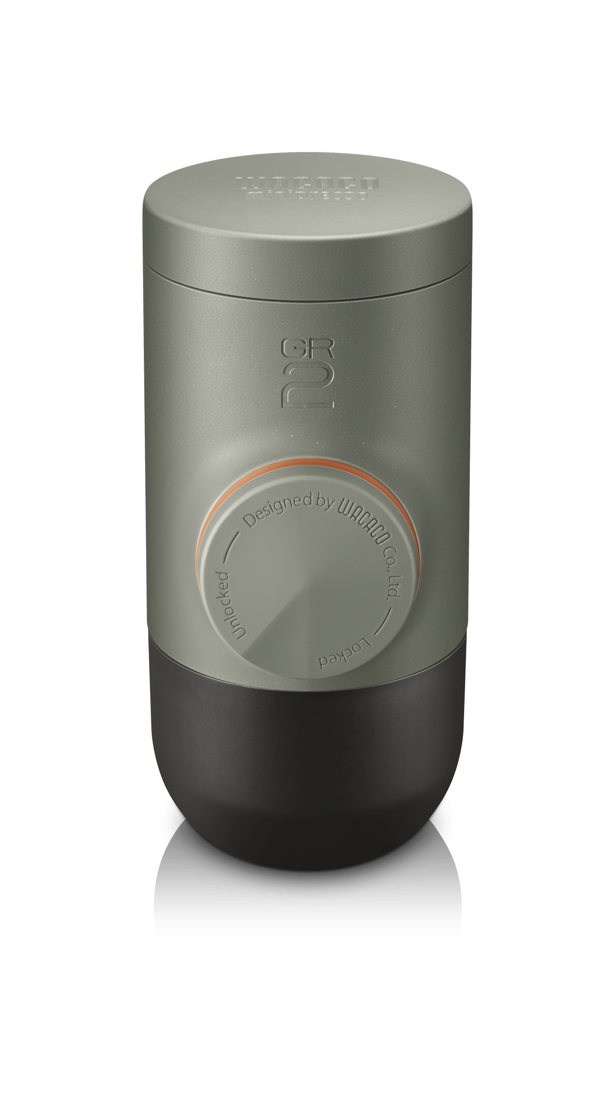 WACACO MINIPRESSO GRAY OLIVE nešiojamas espresso aparatas maltai kavai GR2, pilka alyvuogių