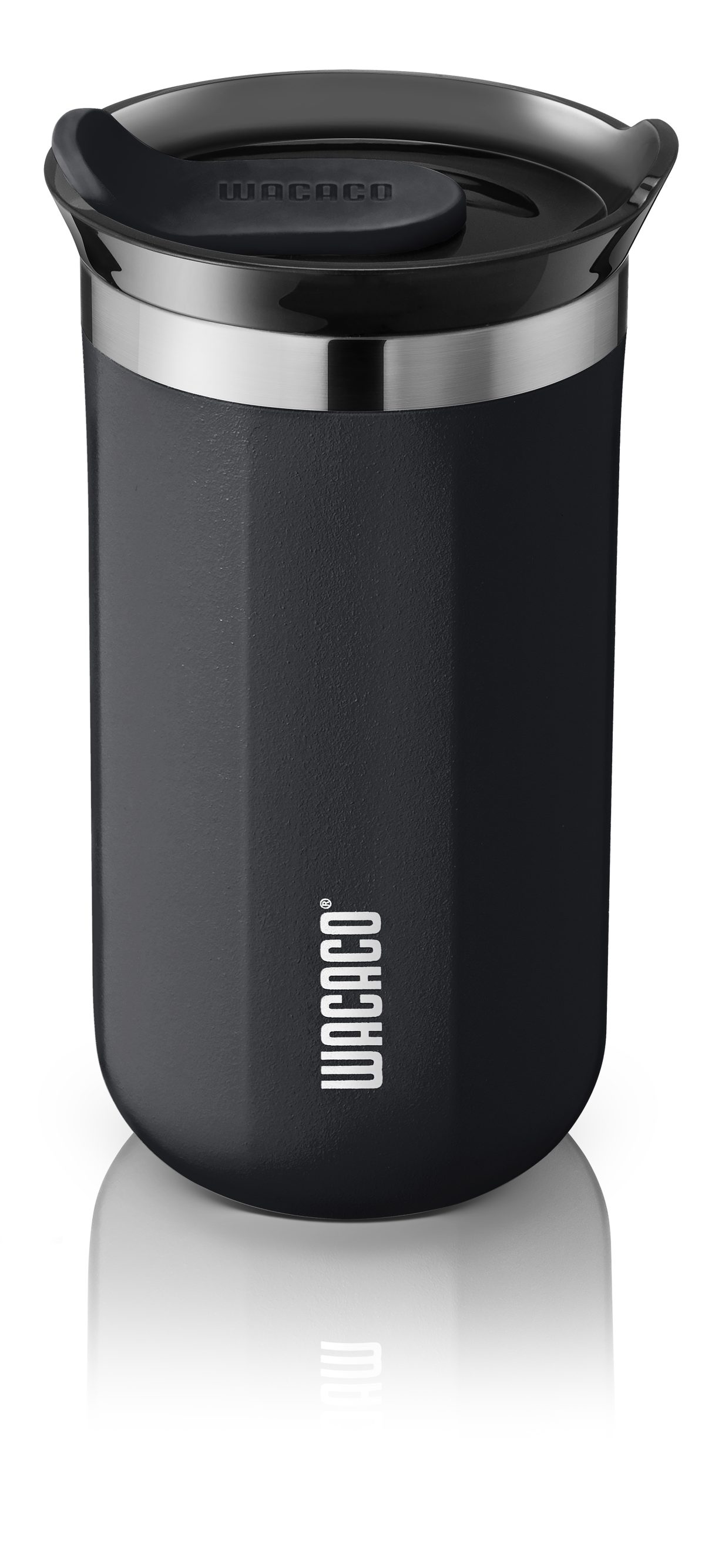 WACACO Octaroma Lungo termo puodelis, 300 ml, juodas