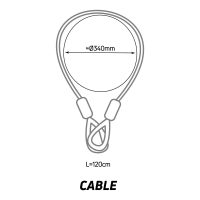 ZEFAL K-TRAZ CABLE dviračio spyna